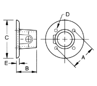 AIS 10&nbsp;STANDARD FLANGE